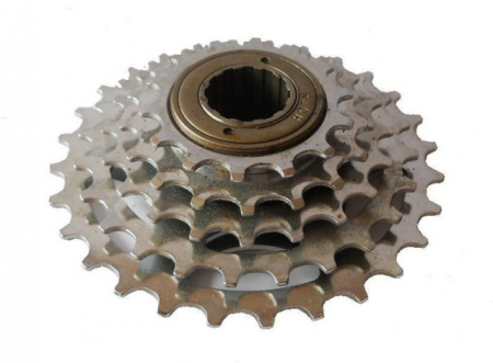 Piese biciclete  - Grup pinioane bicicleta 6 viteze/14-28T Nichelate