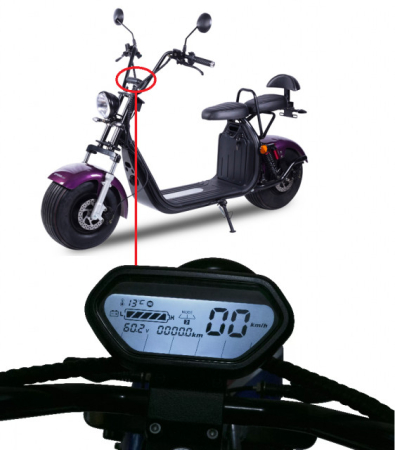 Piese trotineta electrica - Kilometraj scuter electric City Coco (60V) model 1