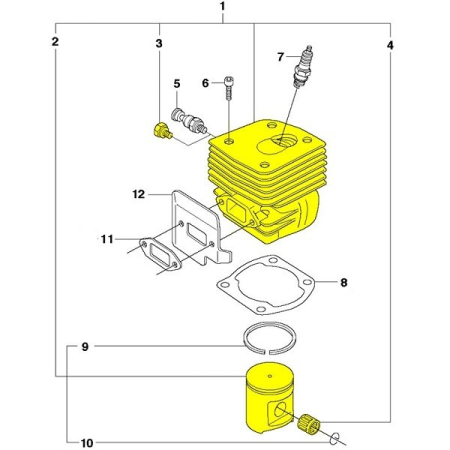 Kit cilindru drujba Husqvarna 362, 365 (cal. 2) [1]