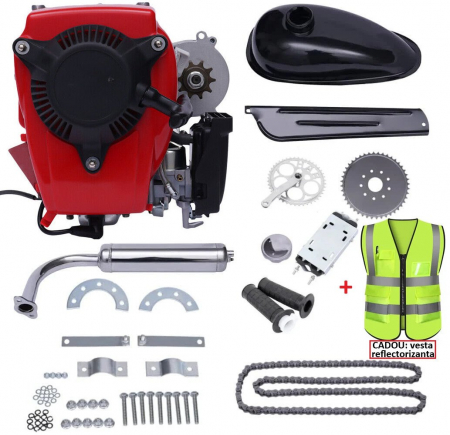 Piese de schimb - Kit motor (4 TIMPI) bicicleta 49 cc (transmisie lant)