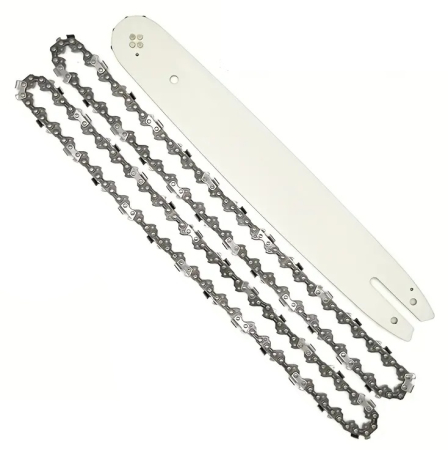 Piese drujba  - Lama drujba + 2 lanturi 25 dinti pas 3/8 35cm