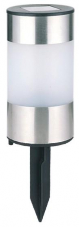 Iluminare solara - Lampă solară de grădină, 1x LED, 21cm de oțel inoxidabil