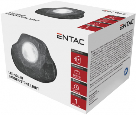 Lampă solară de grădină 1x LED model piatră, din plastic, 2V [1]