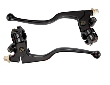 Piese scutere  - Manete frana scuter 4T 50-80cc (cu suport pentru oglinzi)