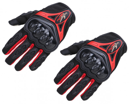  Accesorii scuter  - Manusi cu protectie Pro Biker (rosii)