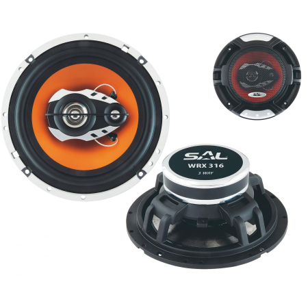 Difuzoare auto - Pereche difuzoare auto, 165 mm, 3 cai, 4 Ohmi, 220 W