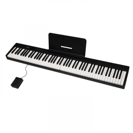 Pian pliabil, 88 clape, 128 tonuri si ritmuri selectabile, 20 melodii demo, difuzor conectabil