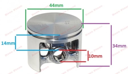 Piston complet Husqvarna 246 Ø 44mm Golf [1]