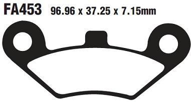 Piese ATV  - Placute frana ATV 260-300CC