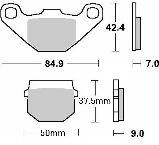 Placute frana ATV CF Moto 500cc (Cal II) [1]