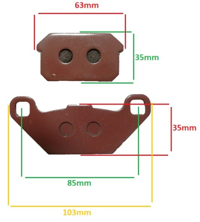 Placute frana ATV Linhai 260cc [1]