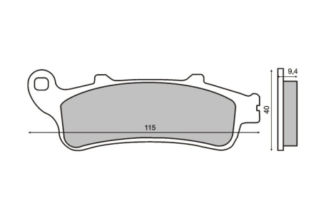 Piese scutere  - Placute frana fata scuter Honda Pantheon 125cc