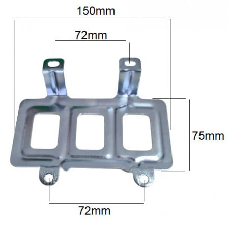 Protectie rezervor benzina motocoasa model 4 (metal) [1]