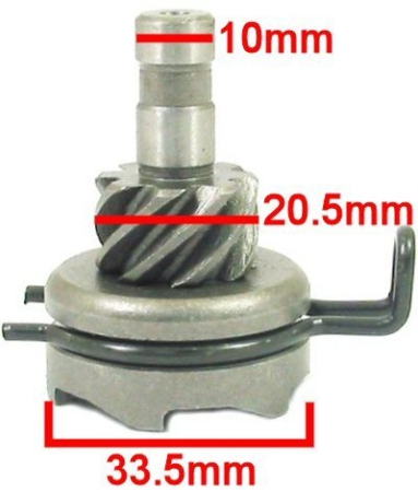 Piese scutere  - Rac pornire scuter 4T 50-80cc 8 dinti