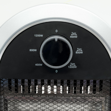 Radiator halogen, 1200W, 3 trepte de încălzire, oprire automată, negru/gri [2]