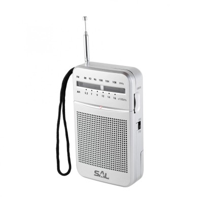 Casa si bucatarie - Radio portabil 2 benzi, argintiu 69 mm x 118 mm x 30 mm