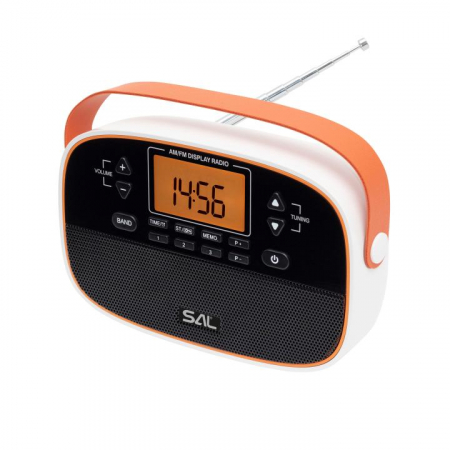 Casa si bucatarie - Radio portabil, LCD, desteptator, alimentare cu baterii, 184 x 113 x 58 mm