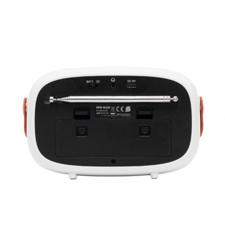 Radio portabil, LCD, desteptator, alimentare cu baterii, 184 x 113 x 58 mm [1]