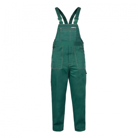 Salopeta de lucru subtire verde cu cusaturi contrastante Lahti Pro [1]