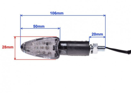 Semnale carbon triunghi cu LED [1]