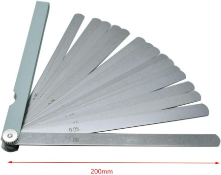 Service reparatii drujbe motocoasa  - Set 17 lere de precizie, 0.02 - 1.00 mm (20cm)