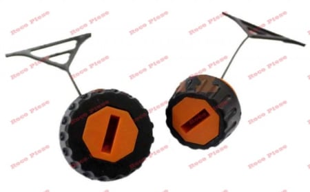  Buson benzina / ulei drujba - Set buson benzina + ulei compatibil drujba compatibile Stihl (model portocaliu)
