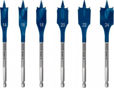 Burghie - Set de burghie plate EXPERT Self Cut Speed, 14/16/18/20/22/24 mm, 6 buc.