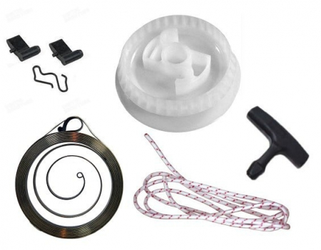 Demaroare / arcuri demaror / arcuri pornire / fulii pornire - Set reparatie demaror drujba compatibil Stihl MS 210, MS 230, MS 250
