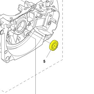 Simering ambielaj Husqvarna 40, 51, 55, 262, 346, 353, 357XP, 359, 365, 372XP, 570, 575XP, 576 (original) [1]