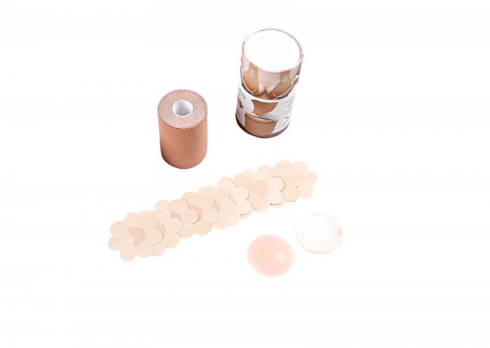 Set accesorii pentru bust, plasturi, silicon si banda uni size Apricot [2]