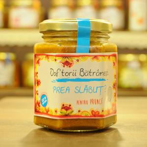 Miere,suplimente miere - Doftorii batranesti pentru prunci: Prea Slabut 200g - Prisaca Transilvania