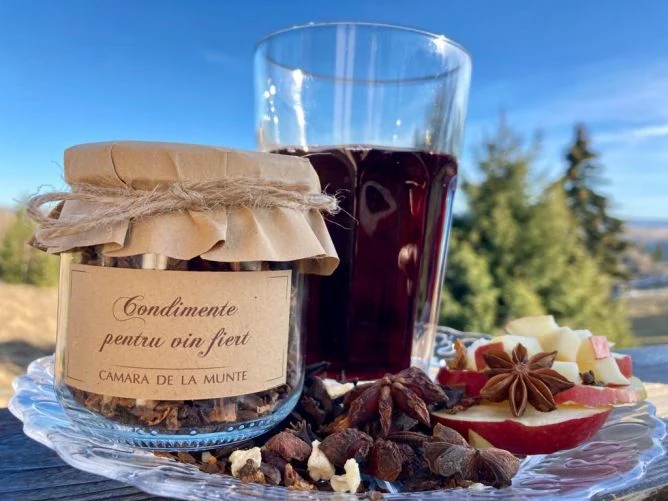 Ceaiuri - Condiment vin fiert borcan 60g