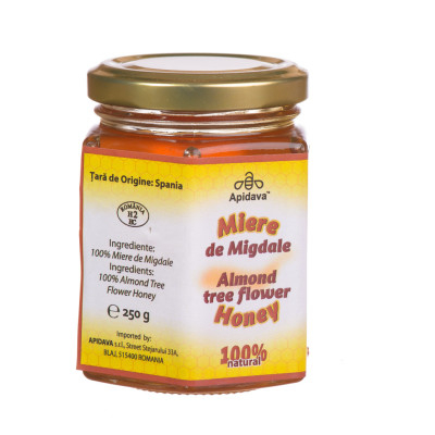 Miere autohtona - Miere migdale 250g - Apidava