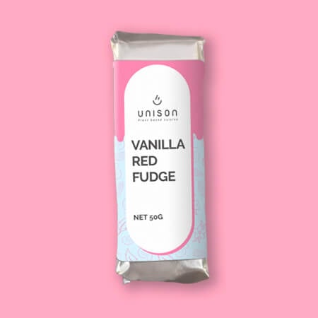 Baton raw vegan vanilla red fudge 50g [1]