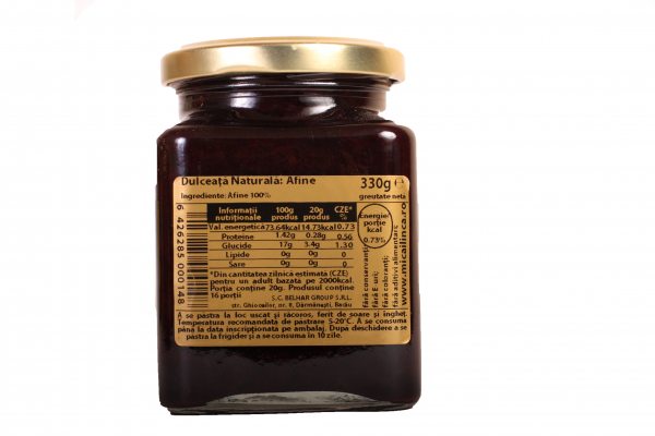 Dulceata naturala de afine 100% -fara zahar- 330g [2]