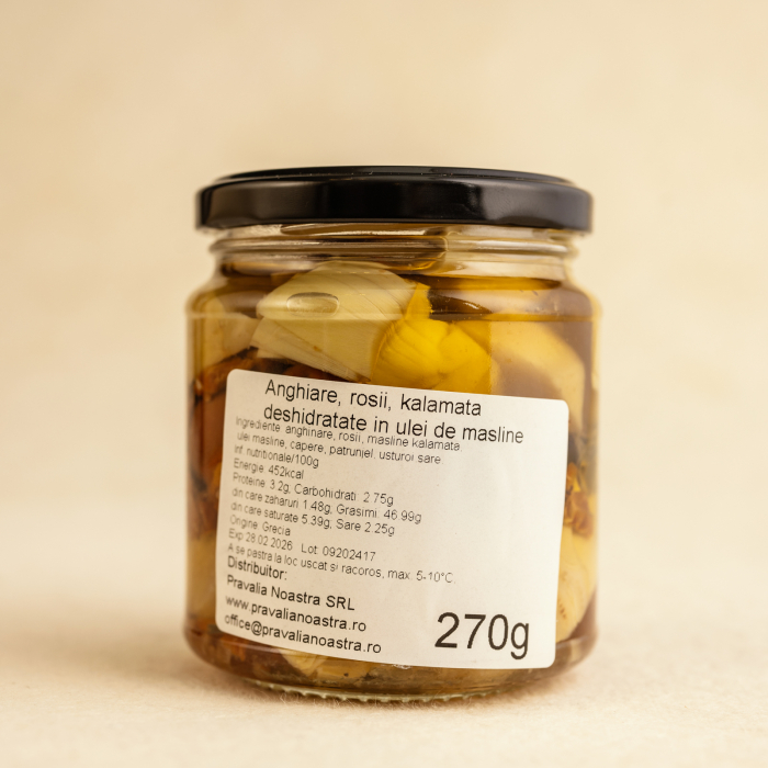 Anghinare cu roșii și măsline în ulei de masline 270g [2]