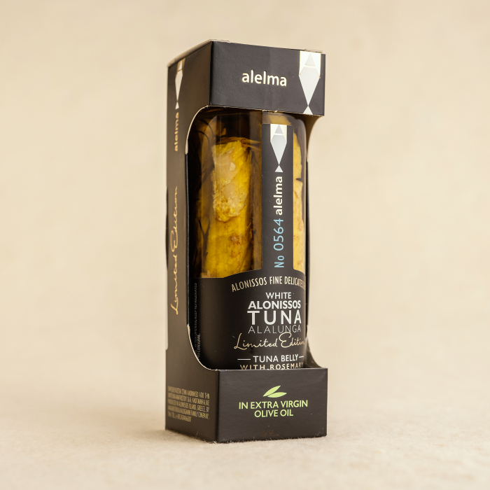 Burta ton alb Alalunga rozmarin in ulei masline extravirgin 156g [1]
