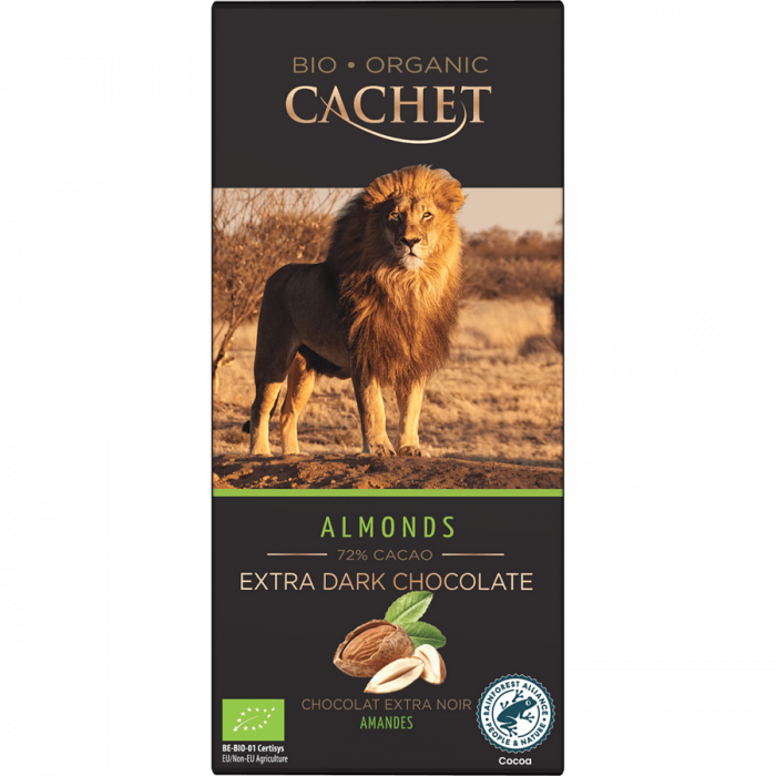 Cachet Ciocolata migdale 72% cacao 90g ECO [1]