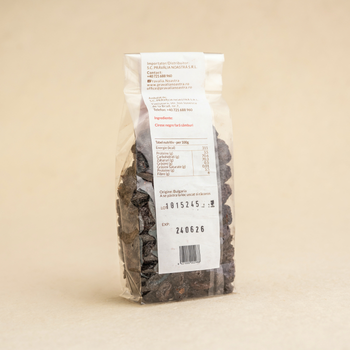 Cireșe Negre deshidratate fără sâmburi 200g [2]
