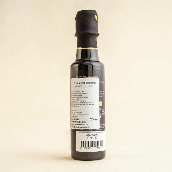 Crema otet balsamic cu miere 200ml ECO [2]