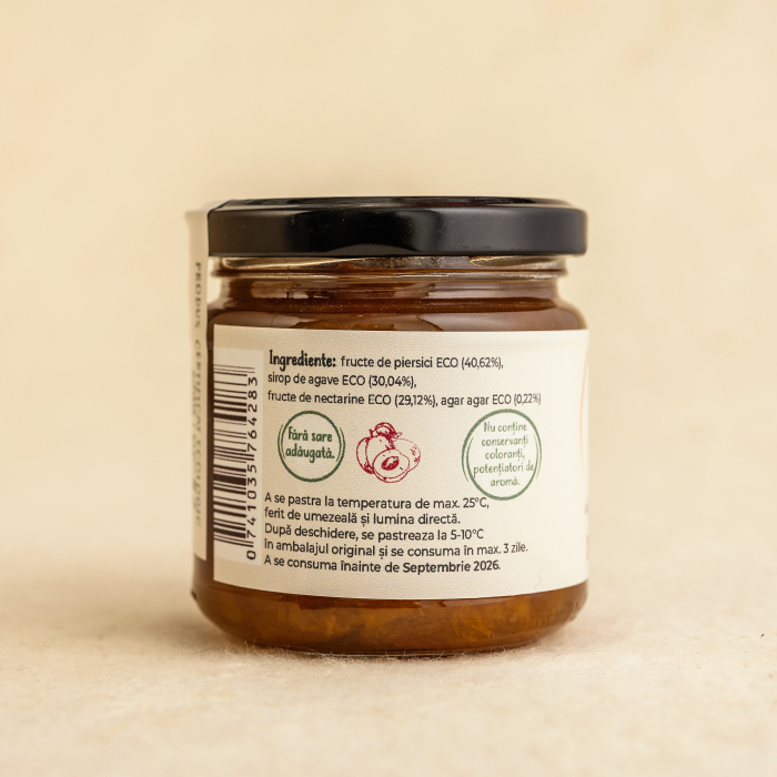 Dulceata de nectarine si piersici, ECOBuun, ECO, 200g (fara zahar) [2]
