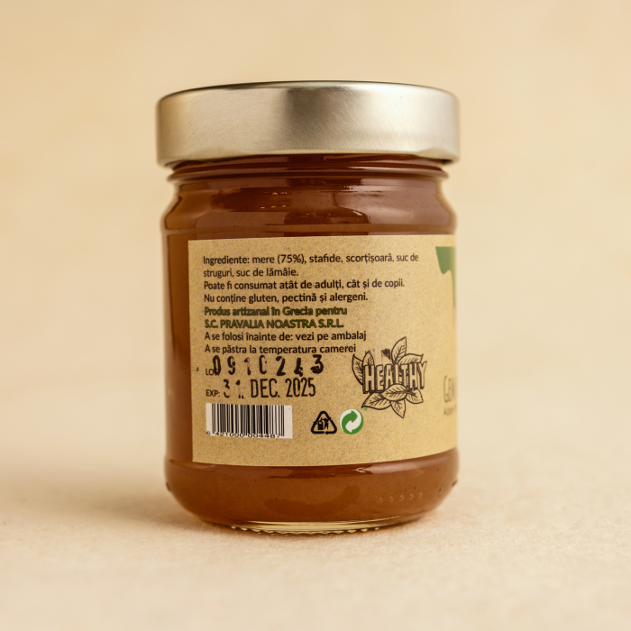 Gem de mere cu stafide fara zahar 240g [2]