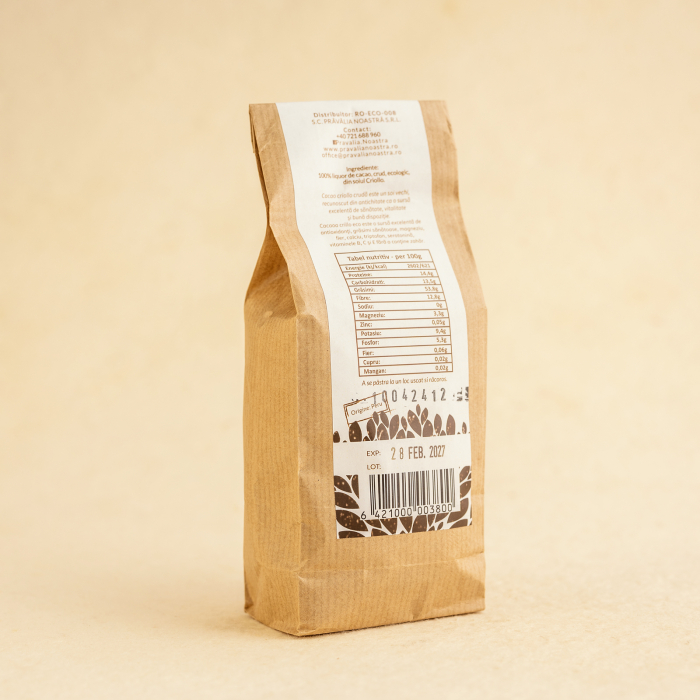 Masa (Liquor) de cacao cruda criollo ECO 200g [2]