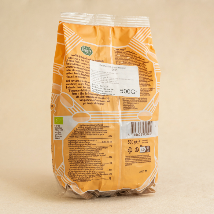 Penne grau integral - 500g ECO [2]