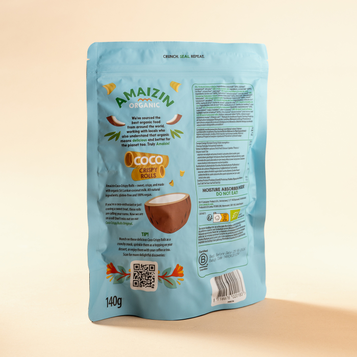 Rulouri crocante din cocos, 140g ECO [2]