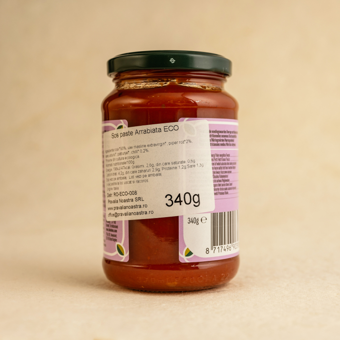 Sos paste Arrabiata fara zahar ECO 340g [2]