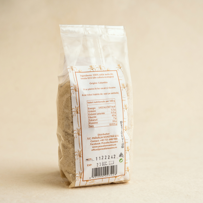 Zahăr Auriu din trestie 500g ECO [2]