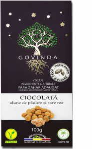 CIOCOLATA & CACAO - Ciocolata vegana alune padure & sare roz himalaya 100g