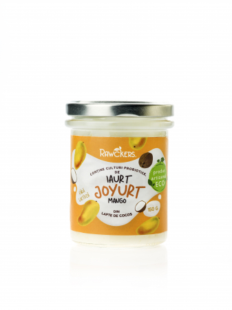 BAUTURI / LAPTE VEGETAL - Joyurt - Iaurt din lapte de cocos cu mango ECO - Rawckers