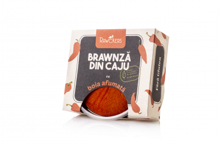 NUCI ȘI SEMINȚE - Branza de caju ECO maturata cu boia afumata 150g